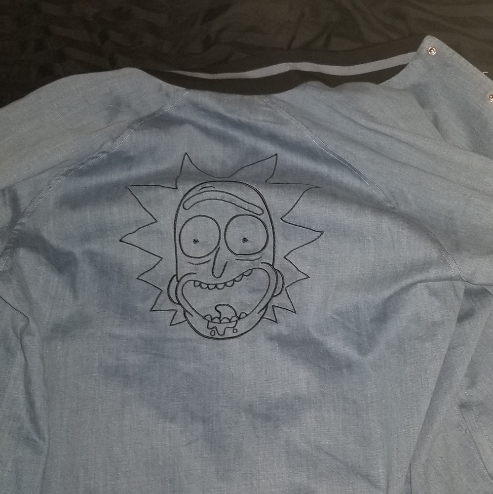 Primitive x Rick& Morty collab varsity jacket